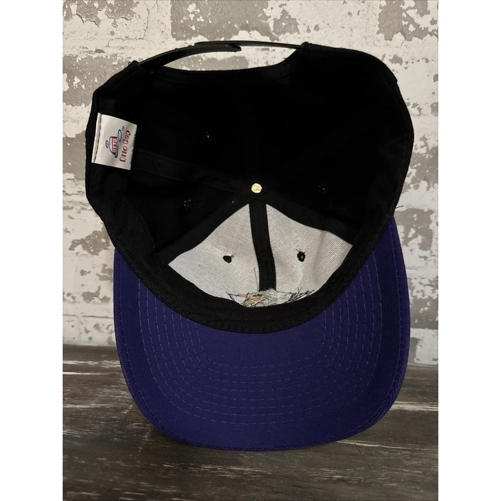 Wildlife Forever Embroidered Baseball‎ Cap Trucker Hat Snap Back Black/Purple